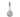 A Dutch, white metal caddy spoon with an image of three figures in the bowl & a windmill at the terminal end