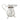 A modern, silver, James Pattern cream jug