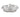A modern, silver, lace effect bon bon dish