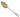 A Georgian, silver, Old English Pattern berry spoon with a gilded bowl.
