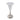 A modern, Vaseline scroll glass vase & silver, engraved floral base