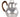 A Victorian, silver, Jersey jug with a wooden handle.