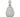 An Edwardian, glass scent bottle with a silver mount & glass stopper