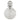An early 20th century, glass scent bottle with a silver mount & glass stopper.
