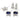 An early 20th century, silver, five piece cruet