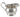 A mid-20th century, silver cream jug