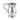 A modern, silver half pint tankard