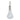 A modern, cut glass scent bottle with a silver mount & cut glass stopper