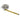 A silver tape measure with a flower on the top