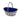 A Victorian, silver, pierced sweet basket & blue glass liner