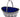 A Victorian, silver, oval, pierced sweet basket with a blue glass liner.
