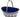 A Victorian, silver, pierced sweet basket & blue glass liner