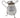 An Edwardian, silver cream jug on three feet.
