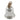 A modern, silver, bell shaped box with a silver gilt fairy finial.
