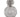 An Edwardian, glass perfume bottle with a glass stopper & hinged silver lid.