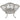 An Edwardian, silver, open work sweet dish on four feet.