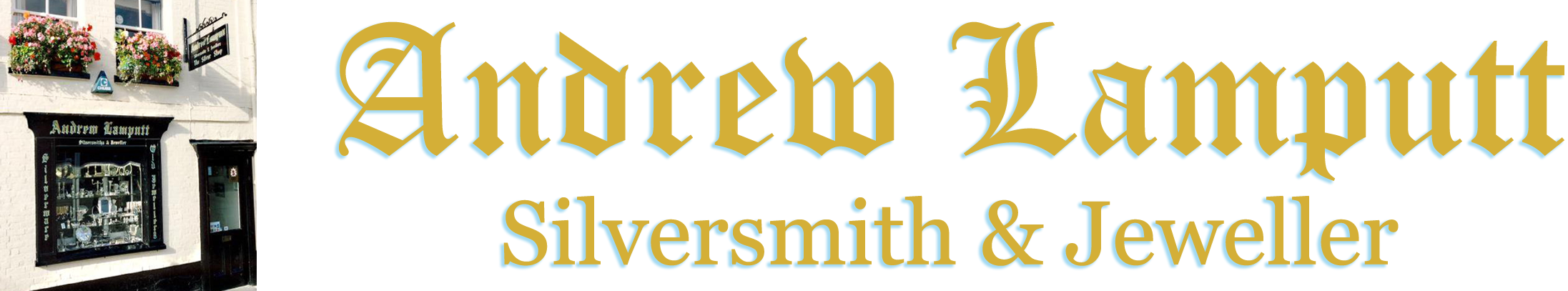 Andrew Lamputt SIlversmith & Jeweller Logo With Shopfront