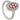 A modern, 18ct white gold, ruby & diamond set cluster ring.