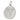 A modern, silver, Medic Alert pendant