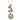 A modern, 18ct white gold, Tahitian pearl & multi coloured sapphire set pendant & chain.