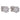 A pair of modern, 18ct white gold, diamond set cluster stud earrings.