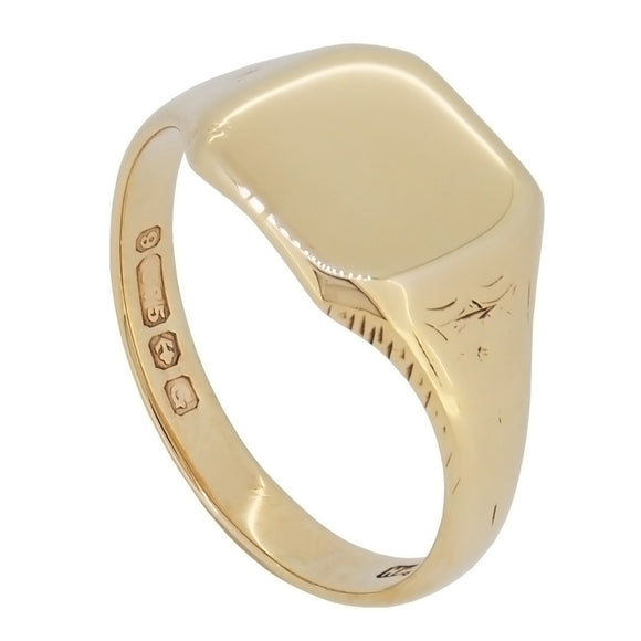 An early 20th century, 9ct yellow gold signet ring
