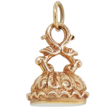 A mid-20th century, 9ct yellow gold seal fob.