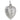 A mid-20th century, silver, half engraved, heart shaped pendant.