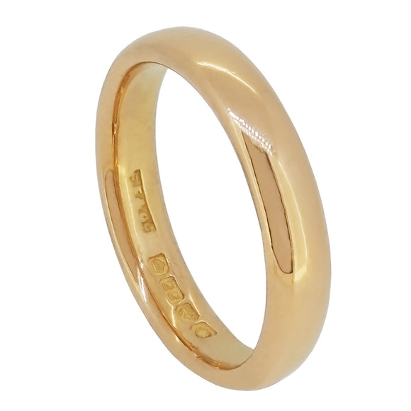 An early 20th century, 22ct yellow gold, wedding ring