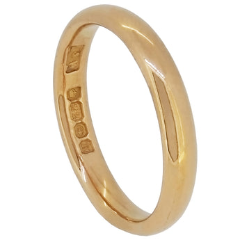 An early 20th century, 22ct yellow gold wedding ring.