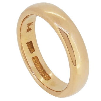 An early 20th century, 22ct yellow gold court wedding ring.