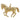A modern, 14ct yellow gold horse pendant.