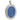A Victorian, silver, Aesthetic movement, oval pendant featuring an image of a heron