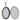 A modern, silver, oval locket & chain open