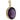 A modern, 9ct yellow gold, amethyst set pendant.