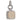 A modern, silver, rose quartz set pendant.
