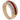 A modern, 14ct yellow gold, ruby & diamond set, three row half eternity ring.