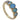 A mid-20th century, 9ct yellow gold, opal set, five stone half hoop ring.