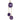 An Edwardian, 15ct yellow gold, amethyst set, three stone pendant.
