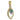 A modern, 9ct yellow gold, emerald & diamond set pendant.
