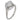 A modern, 18ct white gold, diamond set, single stone ring with a petal mount.