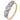An early 20th century, 18ct yellow gold & platinum setting, diamond set, five stone half hoop ring
