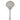 A mid-20th century, silver, teaspoon with crossed golf clubs on the terminal end & 'H.G.C' engraved on the reverse.