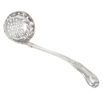 A Victorian, silver sifter spoon
