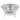 An early 20th century, silver, circular sweet bowl with a scalloped rim on three feet.