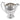 An early 20th century, silver, engraved cream jug with ribbon decoration on a pedestal foot.