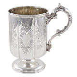 A Victorian, silver, child's engraved mug