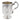 A Victorian, silver, child's engraved mug with a gilt interior.
