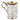 A Victorian, silver tankard with a figure in relief of a person & fruit & a gilt interior