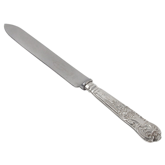 A mid-20th century, silver handled cake knife